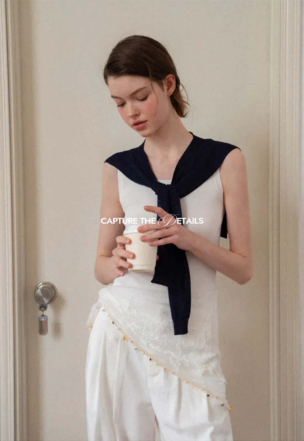 Horizontal Striped Ribbed Knit Tank Top