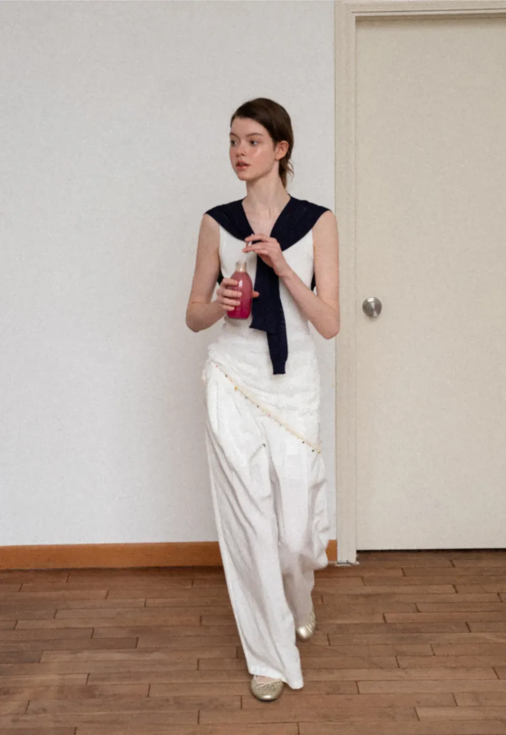 Horizontal Striped Ribbed Knit Tank Top