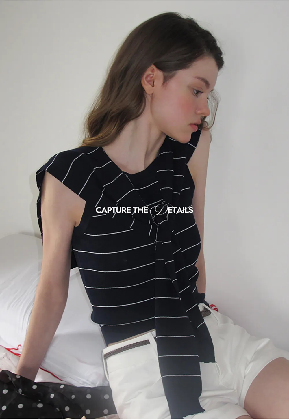 Horizontal Striped Ribbed Knit Tank Top