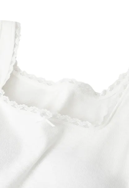 Lace Trim Square Neck Tank Top