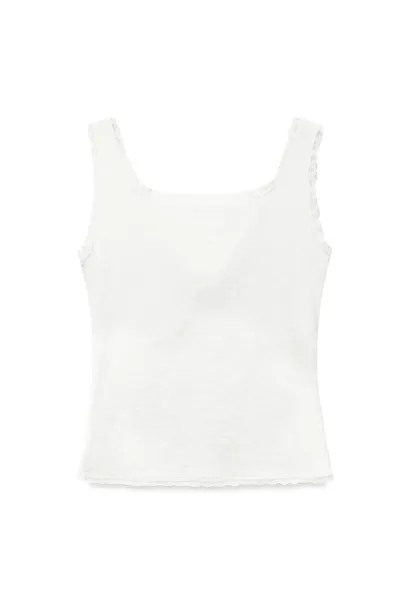 Lace Trim Square Neck Tank Top