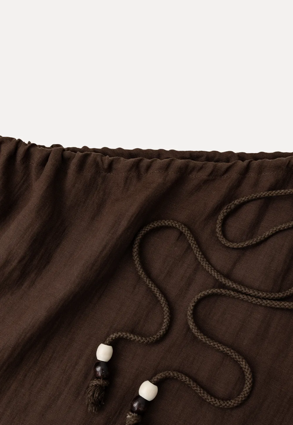 Asymmetrical Strap Top High Waist Wide Leg Pants Set