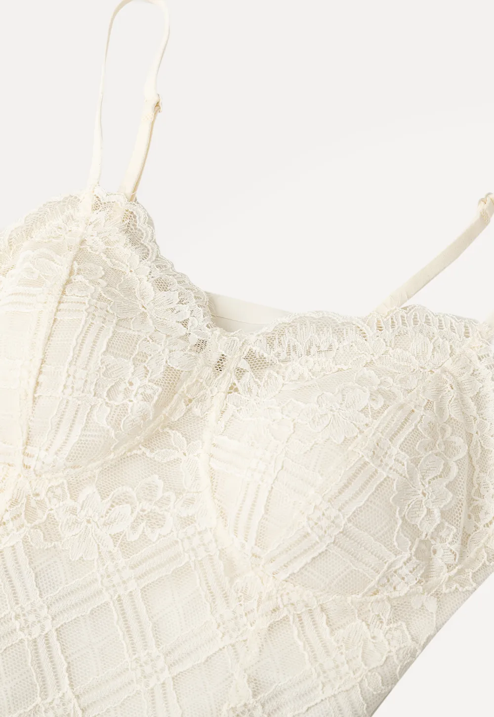 Lace Trim V Neck Spaghetti Strap Top