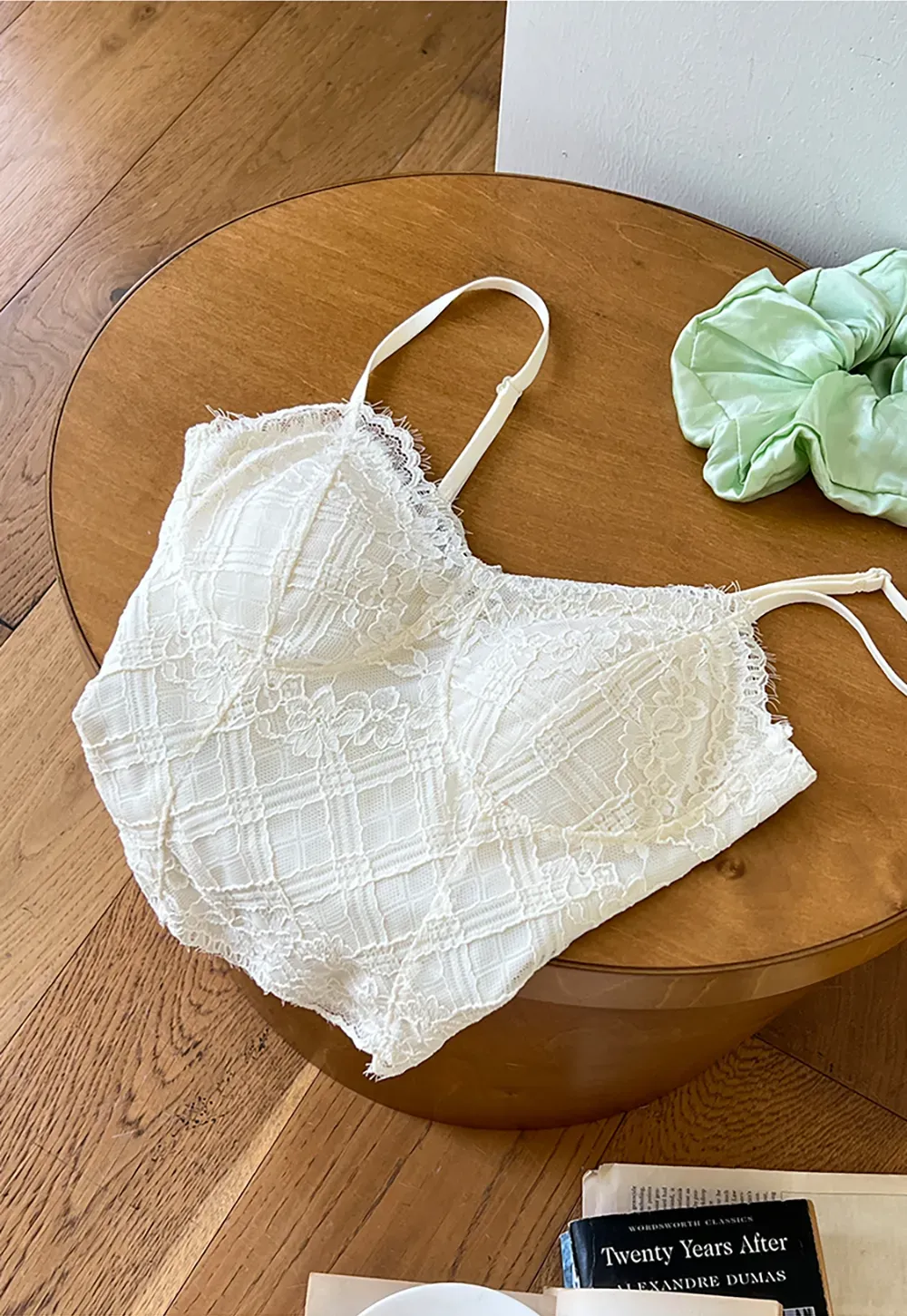 Lace Trim V Neck Spaghetti Strap Top