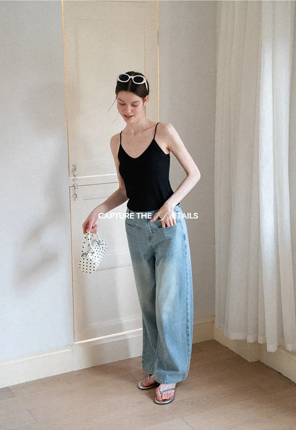 V Neck Cropped Spaghetti Strap Tank Top