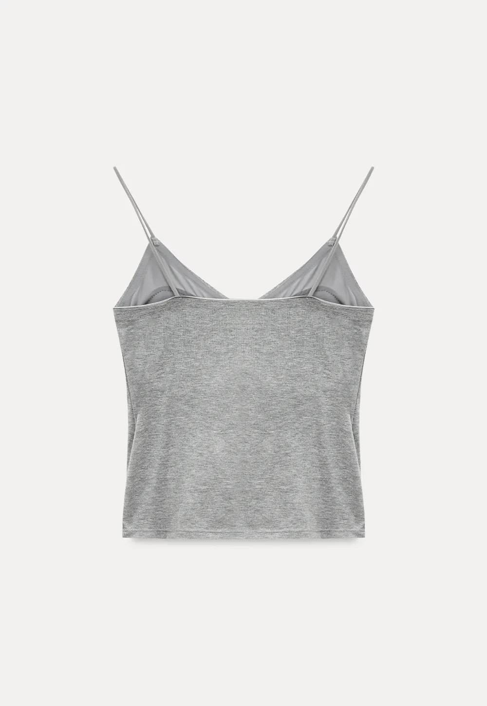 V Neck Cropped Spaghetti Strap Tank Top