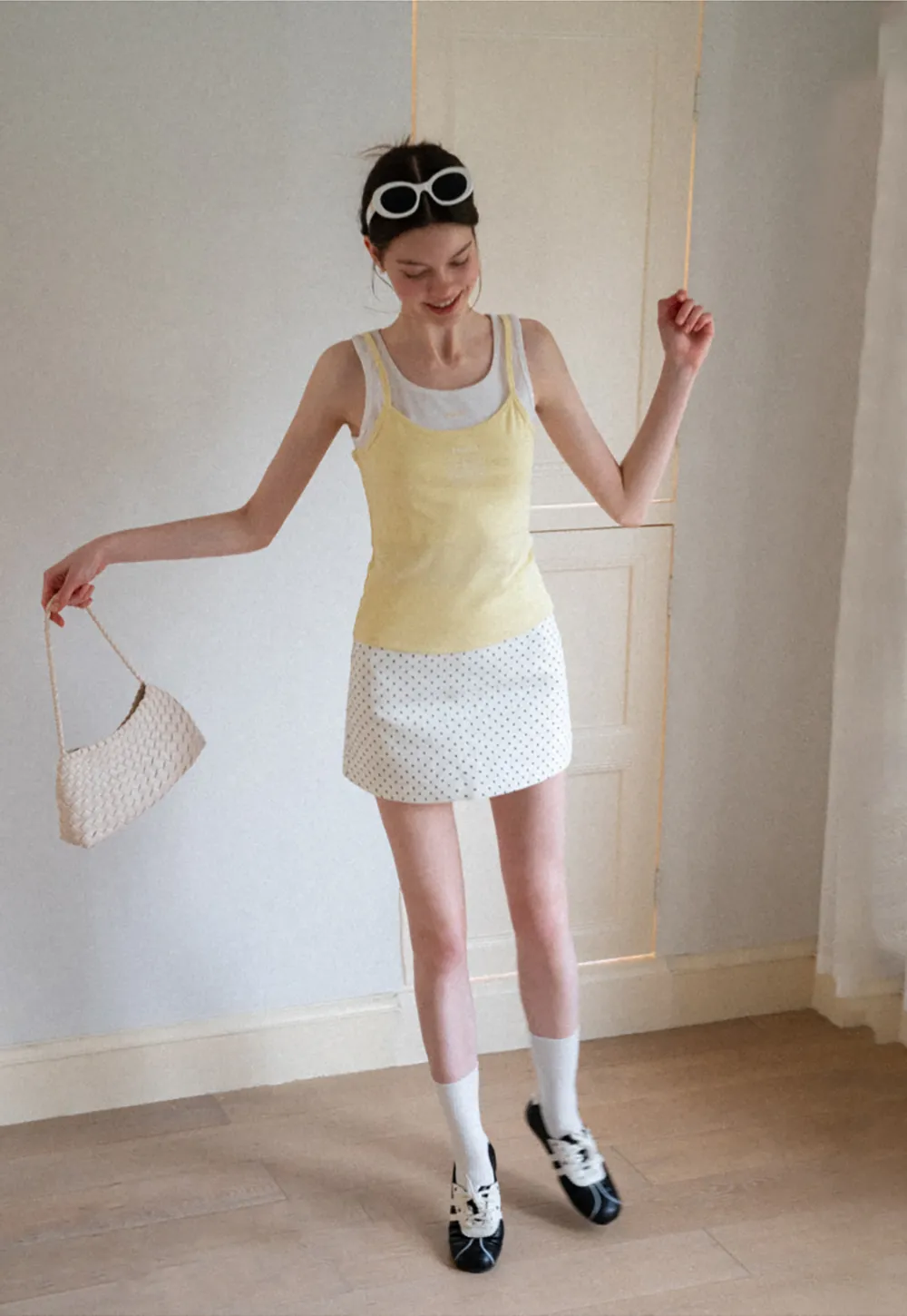 Contrast Trim Layered Tank Top