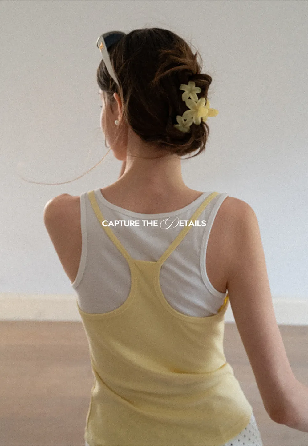 Contrast Trim Layered Tank Top