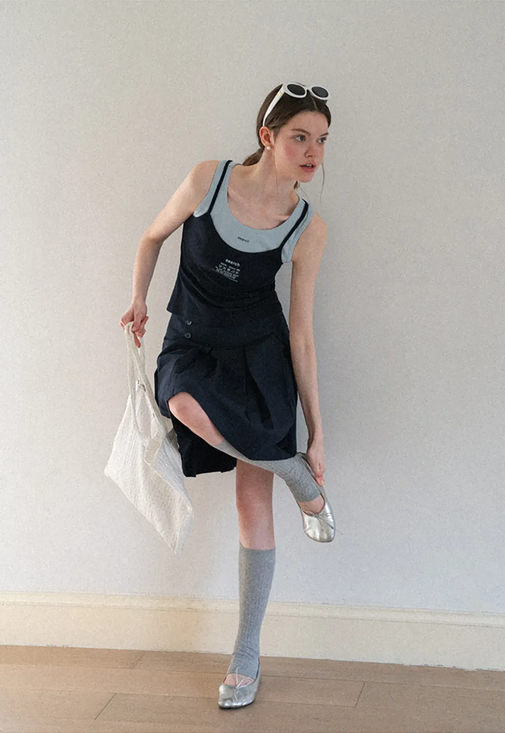 Contrast Trim Layered Tank Top