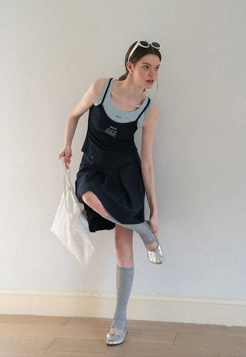 Contrast Trim Layered Tank Top