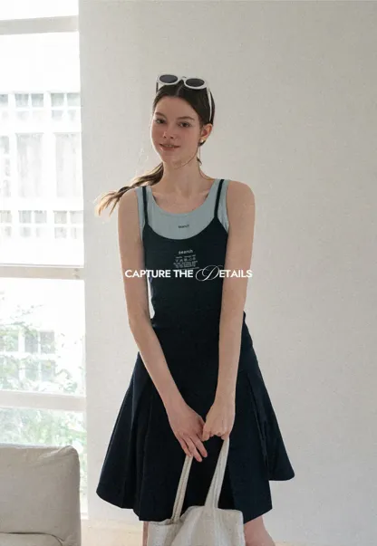 Contrast Trim Layered Tank Top