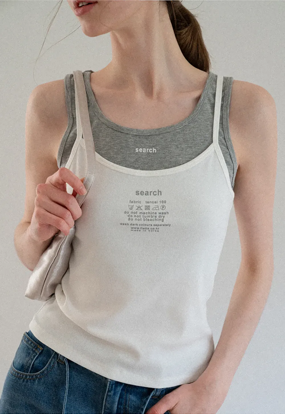 Contrast Trim Layered Tank Top