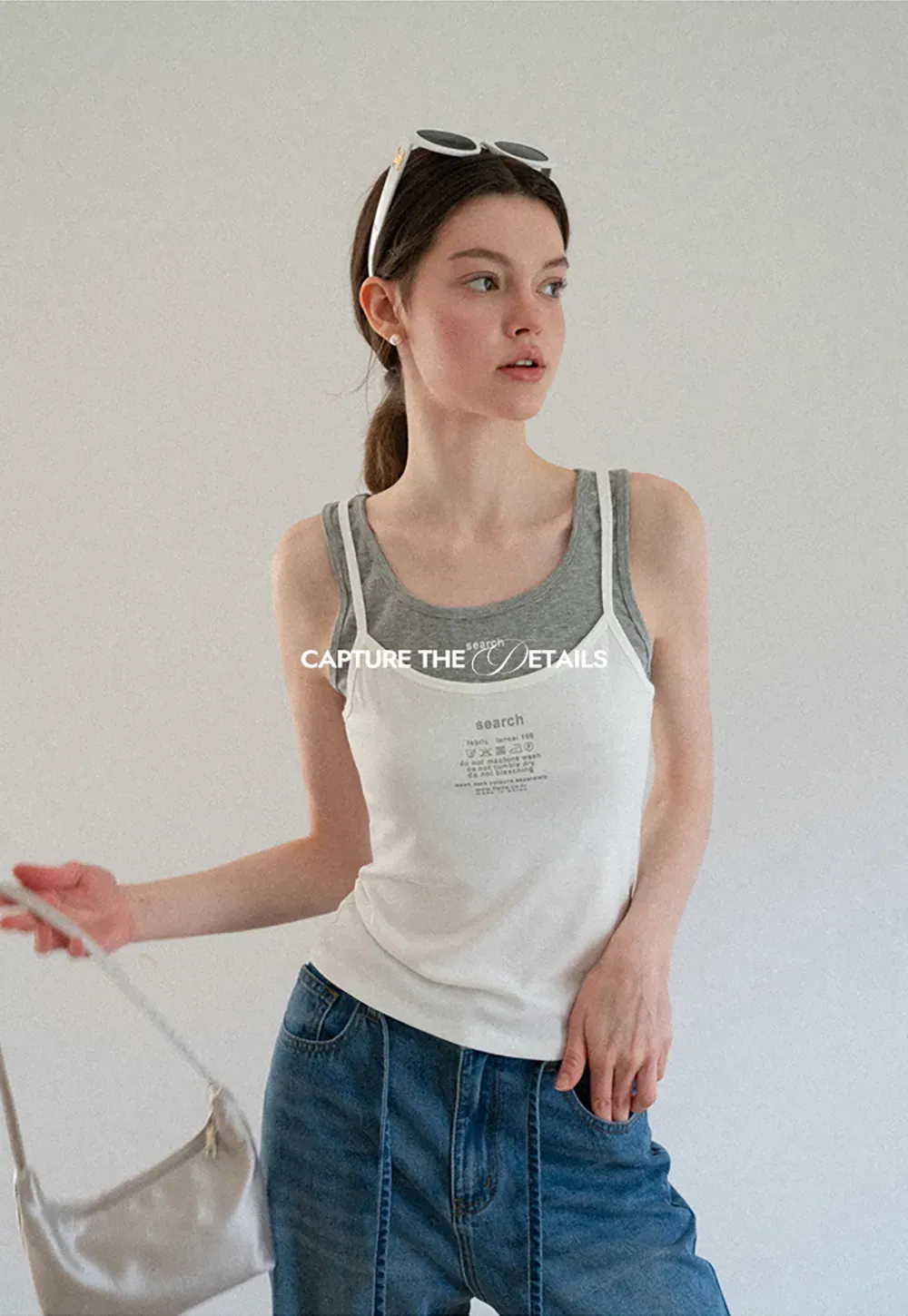 Contrast Trim Layered Tank Top