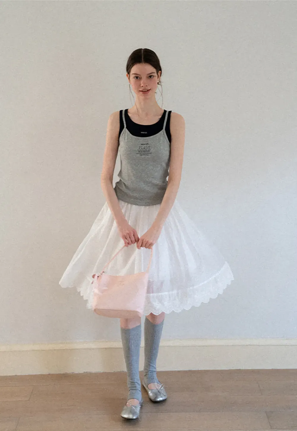 Contrast Trim Layered Tank Top