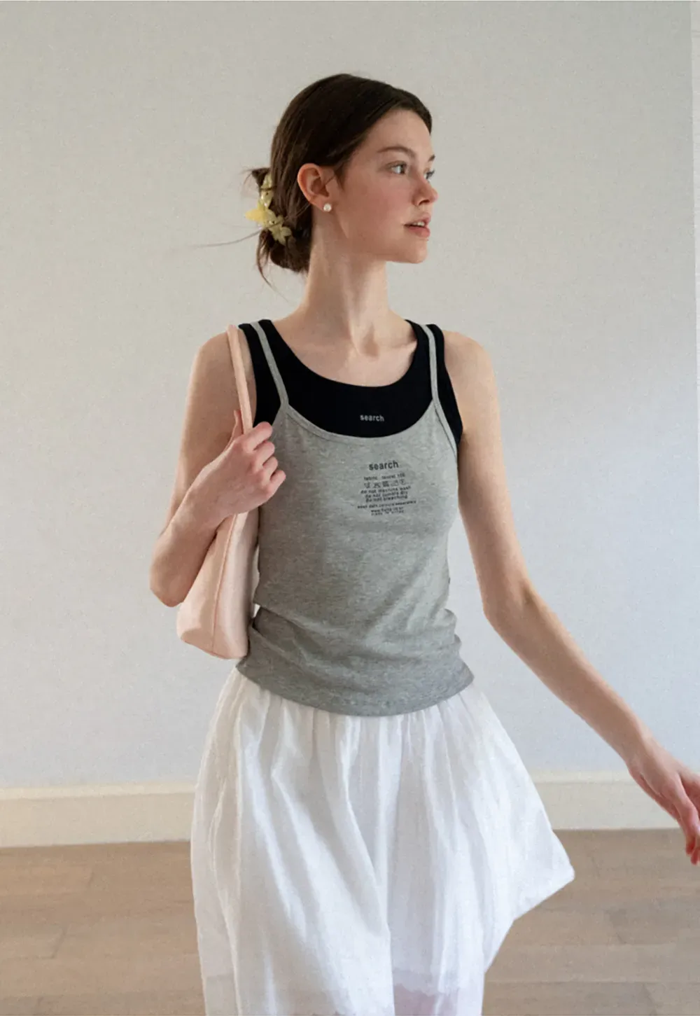 Contrast Trim Layered Tank Top