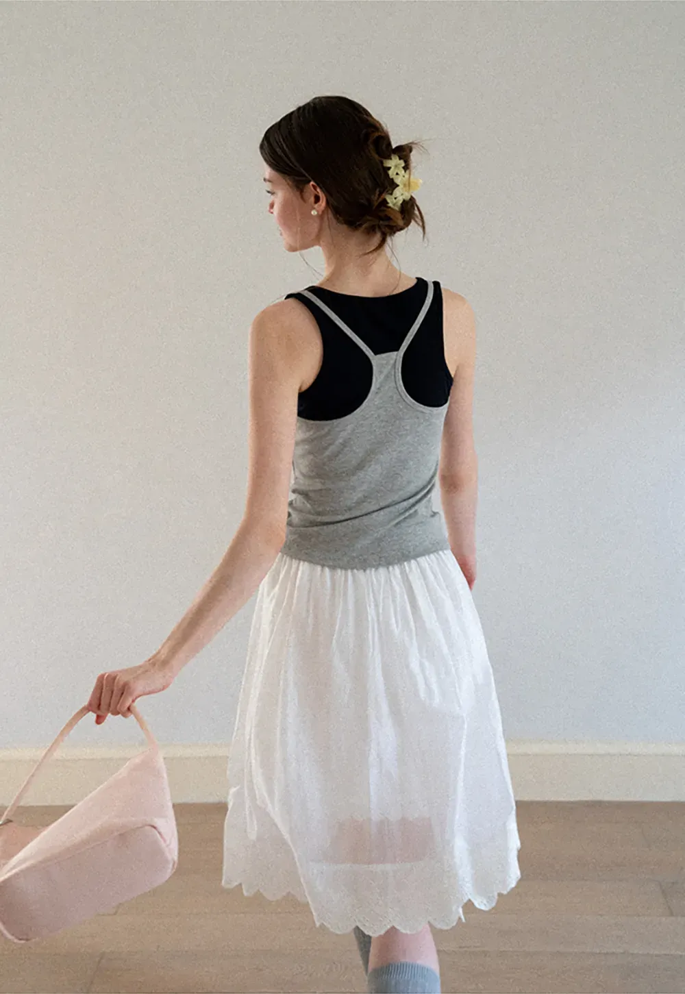 Contrast Trim Layered Tank Top