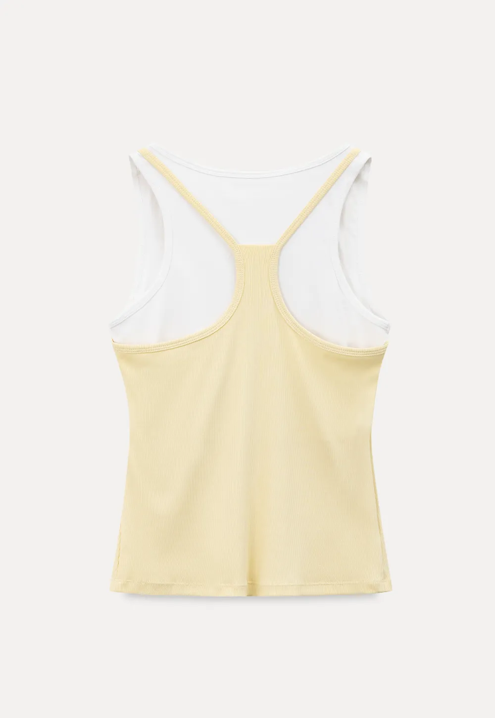 Contrast Trim Layered Tank Top