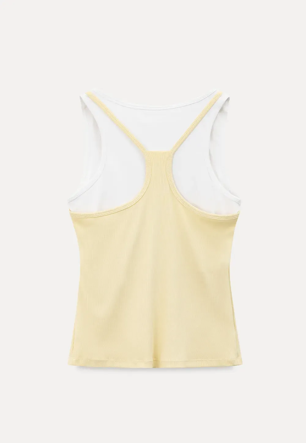 Contrast Trim Layered Tank Top