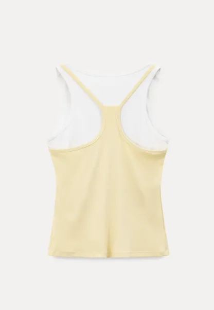 Contrast Trim Layered Tank Top