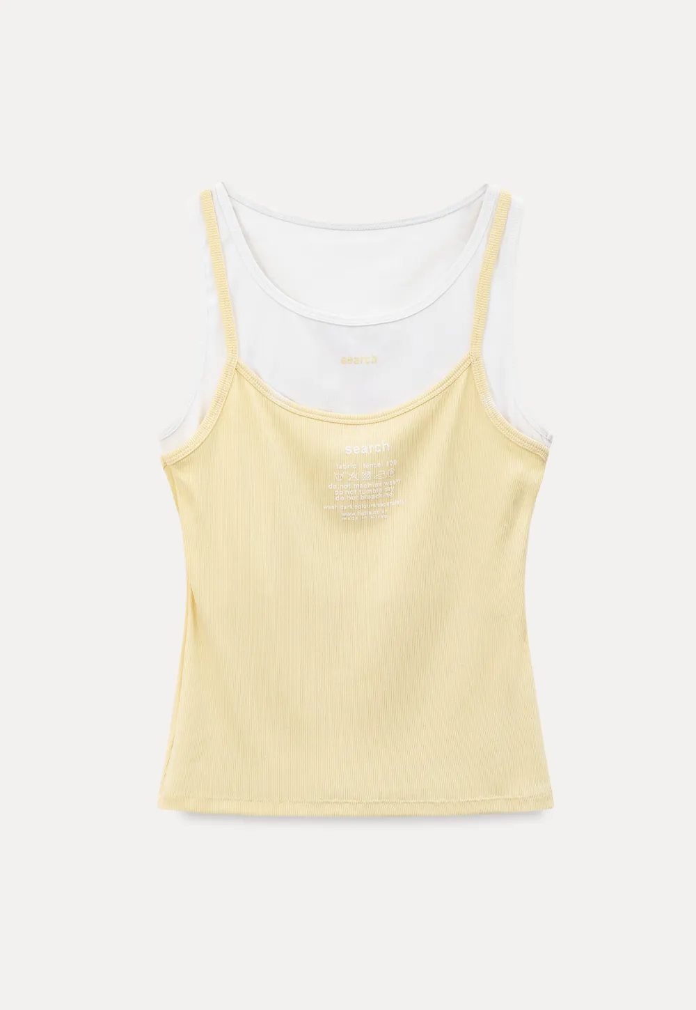 Contrast Trim Layered Tank Top