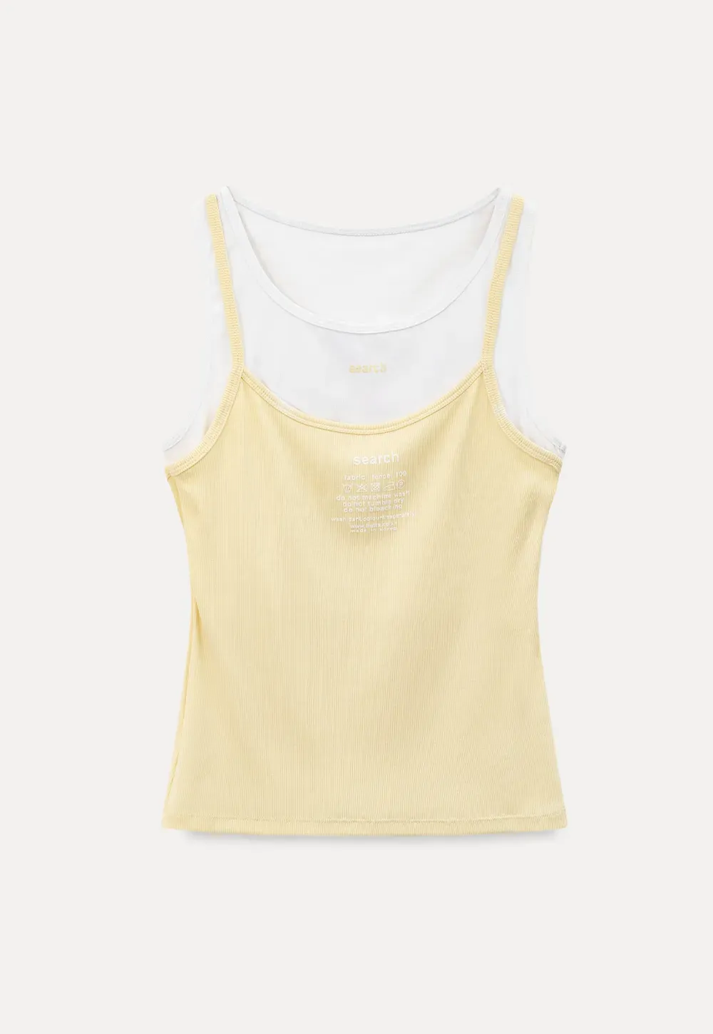 Contrast Trim Layered Tank Top