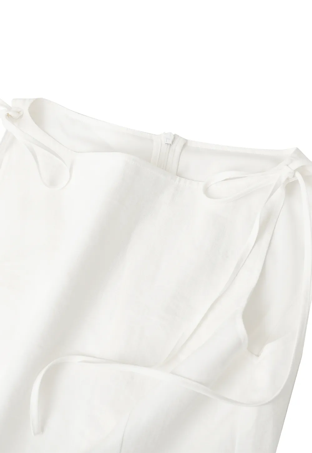 Ruffled Hem Sleeveless Top and Drawstring Waist Shorts