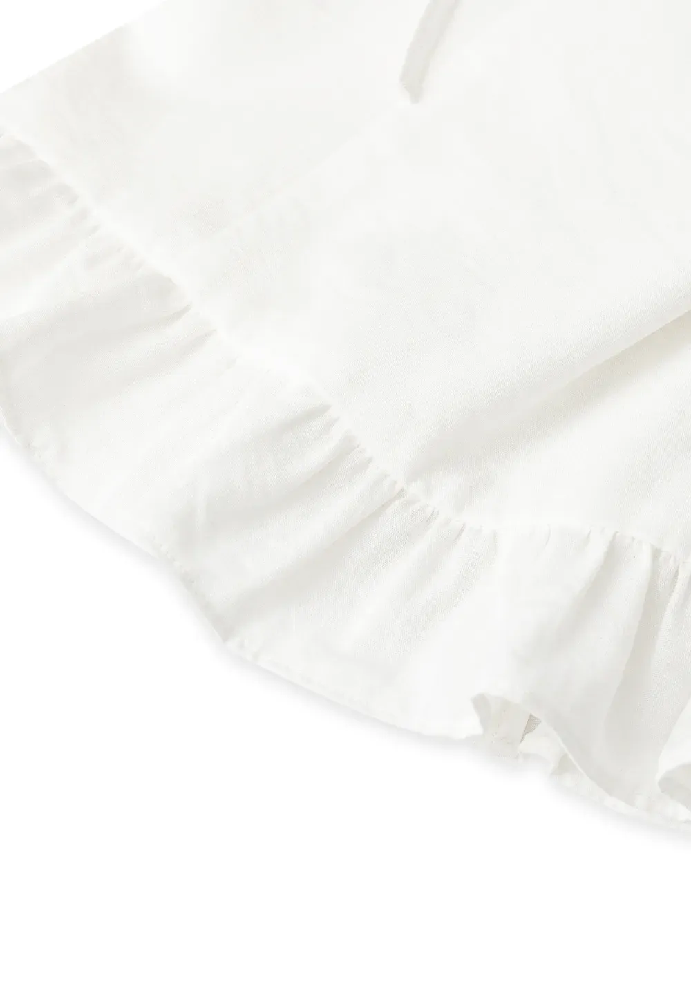 Ruffled Hem Sleeveless Top and Drawstring Waist Shorts