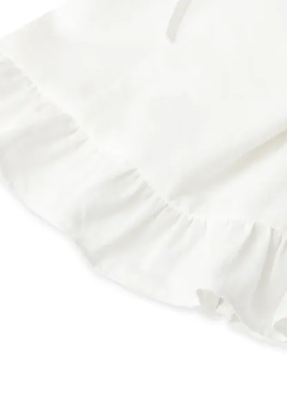 Ruffled Hem Sleeveless Top and Drawstring Waist Shorts