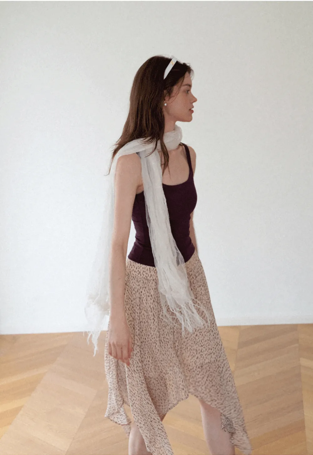 Cropped Square Neck Ribbed Knit Tank Top