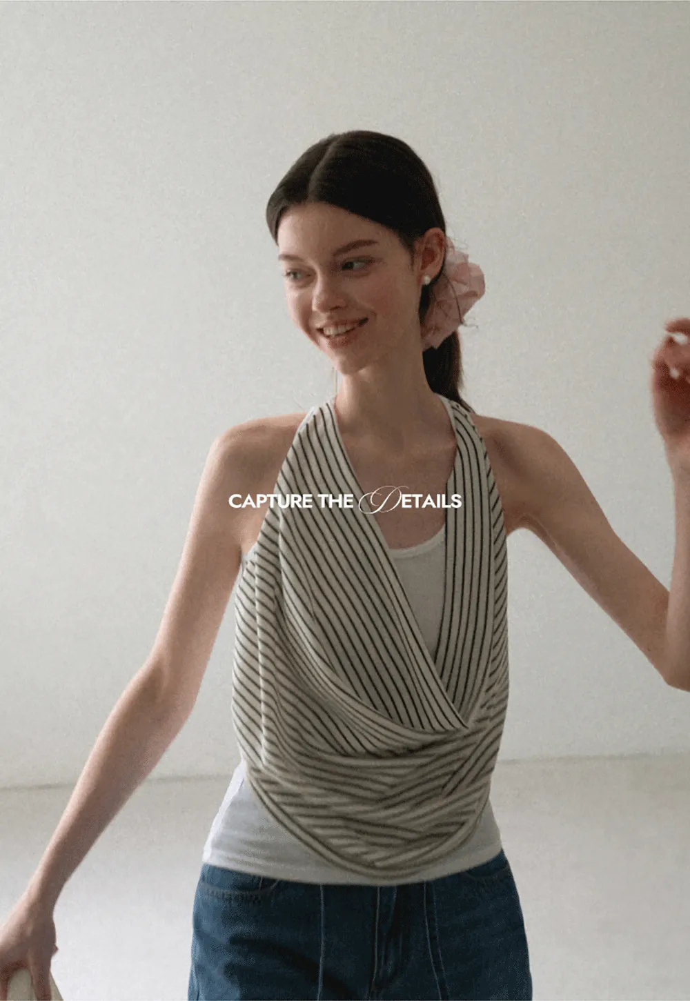 Draped Cowl Neck Sleeveless Top