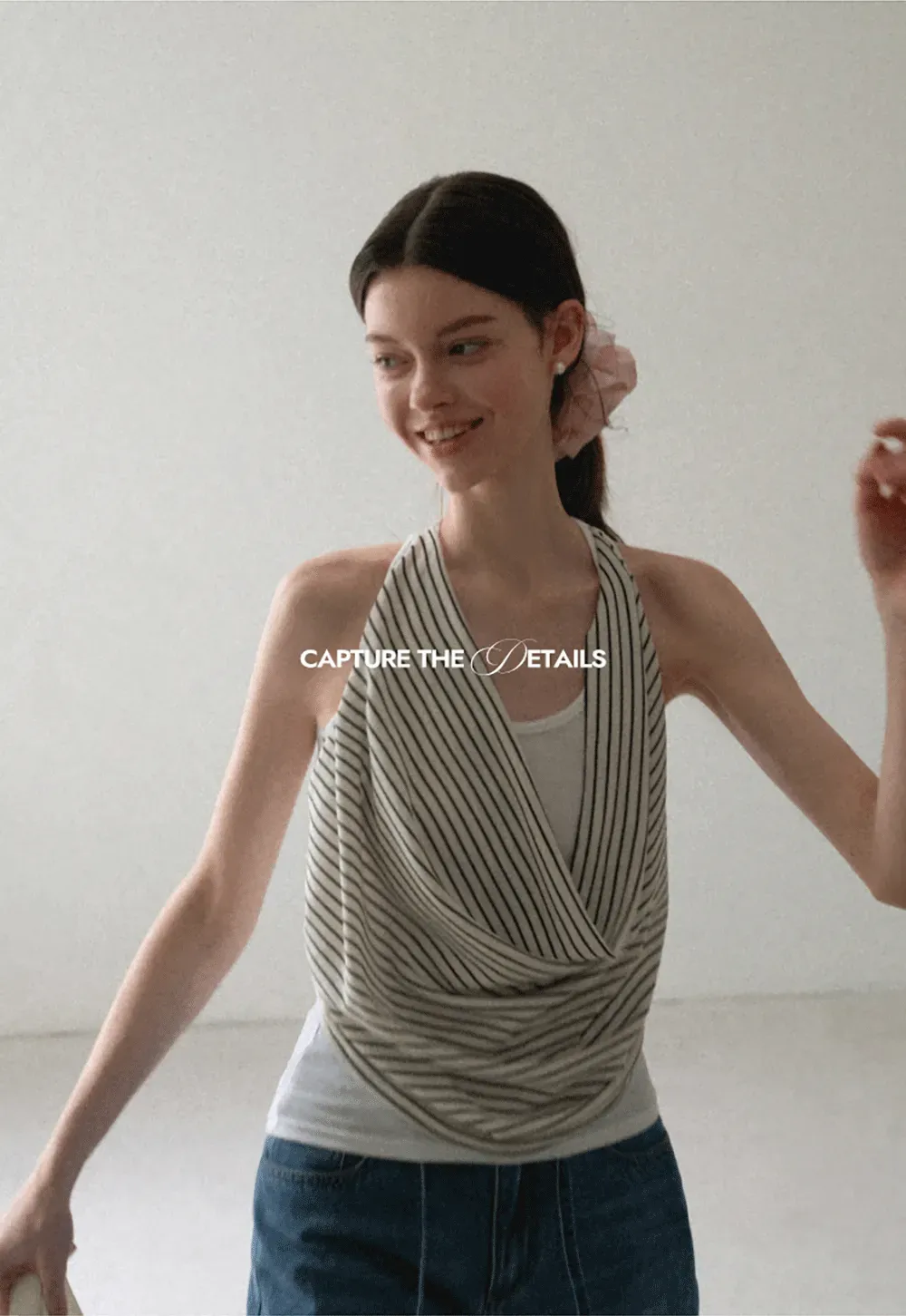 Draped Cowl Neck Sleeveless Top