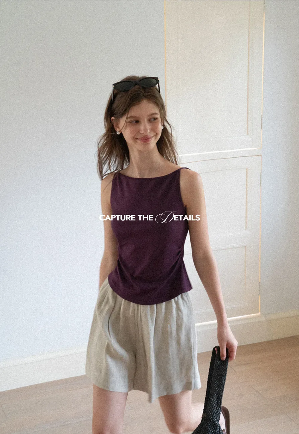 Square Neck Cropped Sleeveless Top