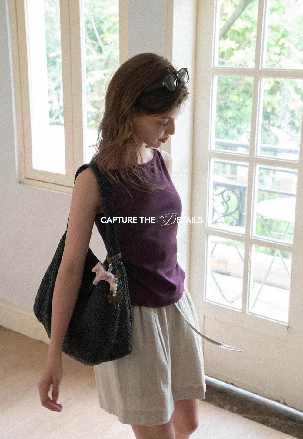 Square Neck Cropped Sleeveless Top
