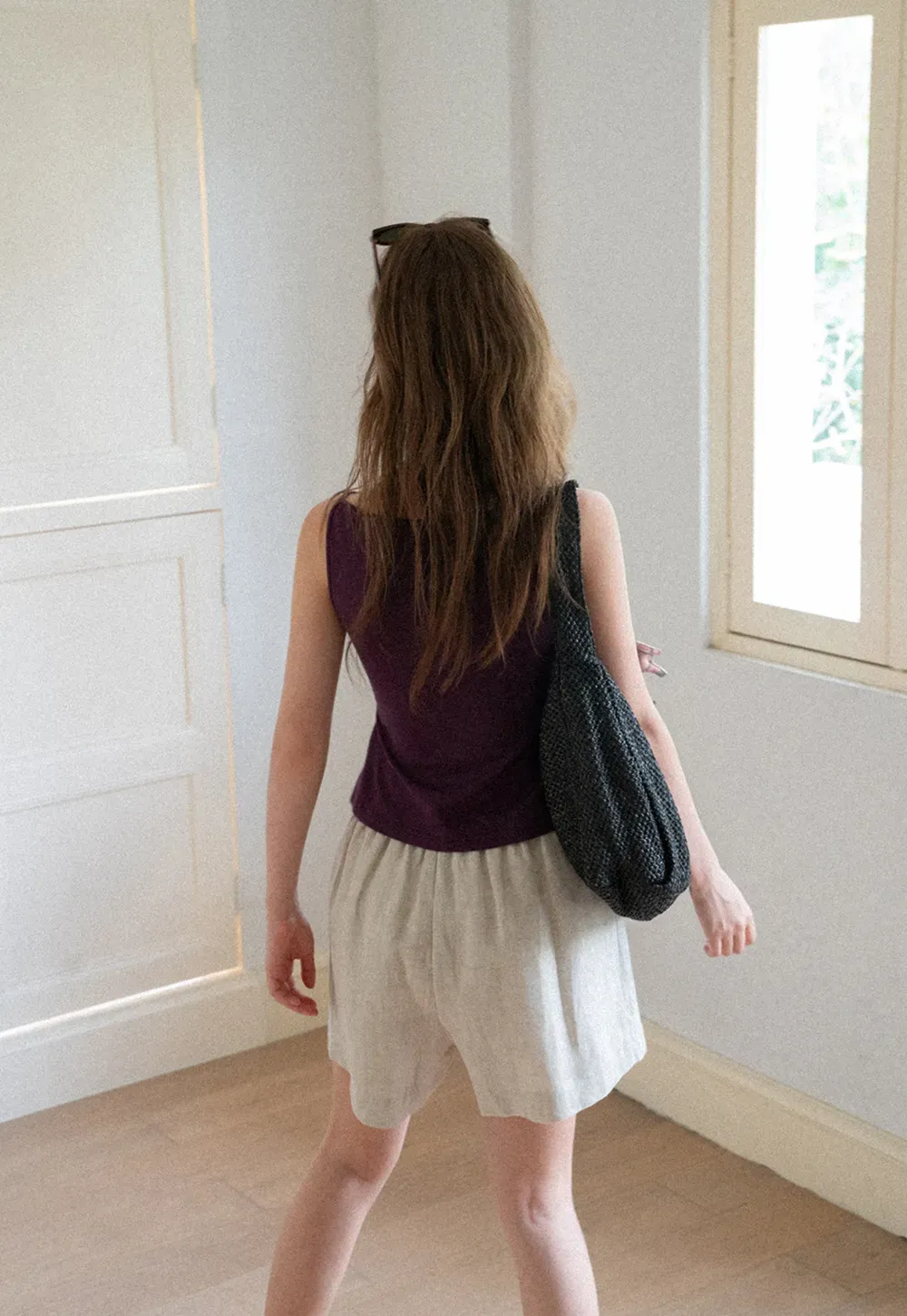 Square Neck Cropped Sleeveless Top