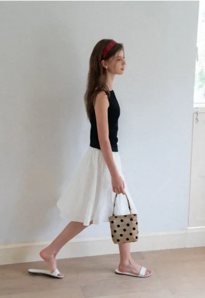 Square Neck Cropped Sleeveless Top
