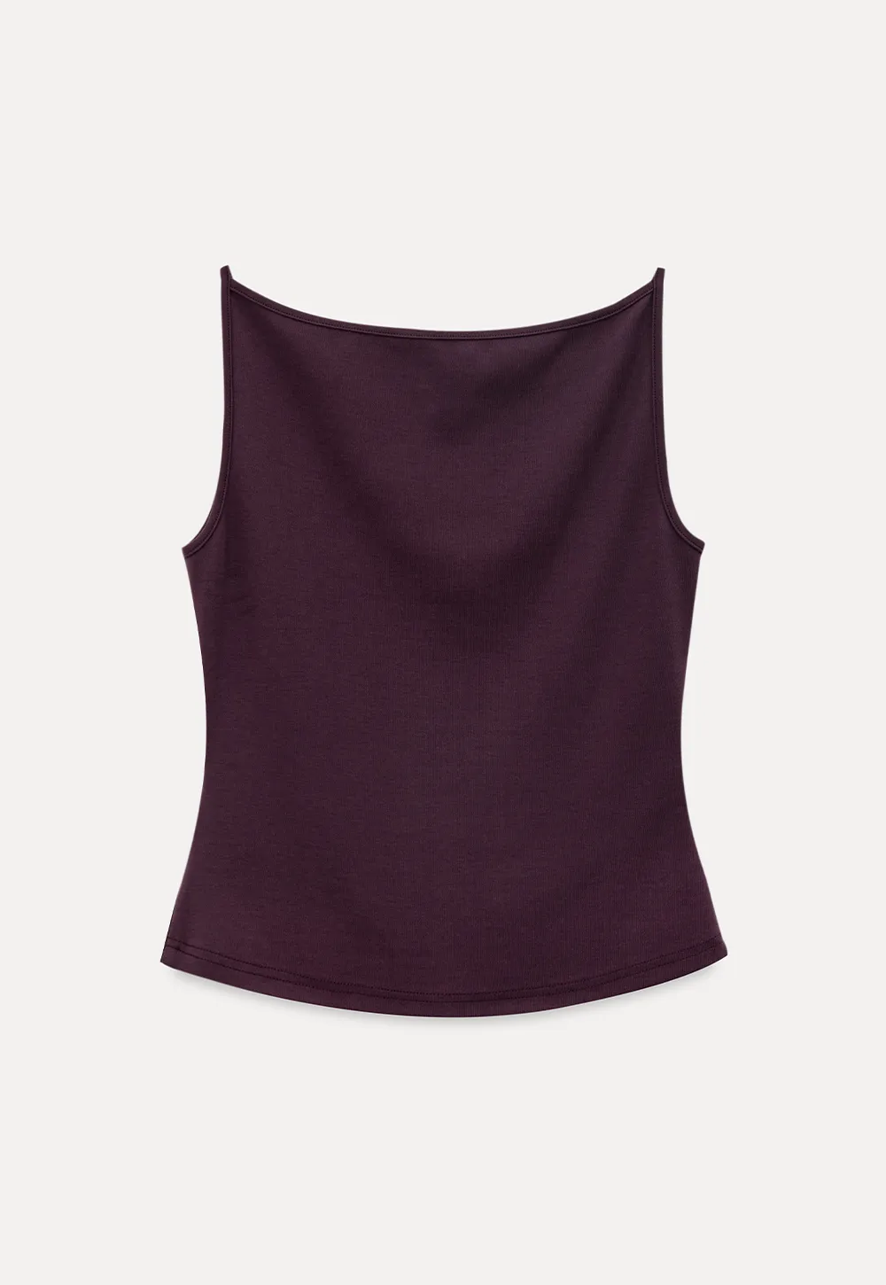 Square Neck Cropped Sleeveless Top