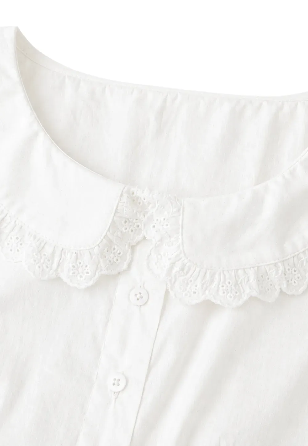 Lace Trim Collar Sleeveless Top