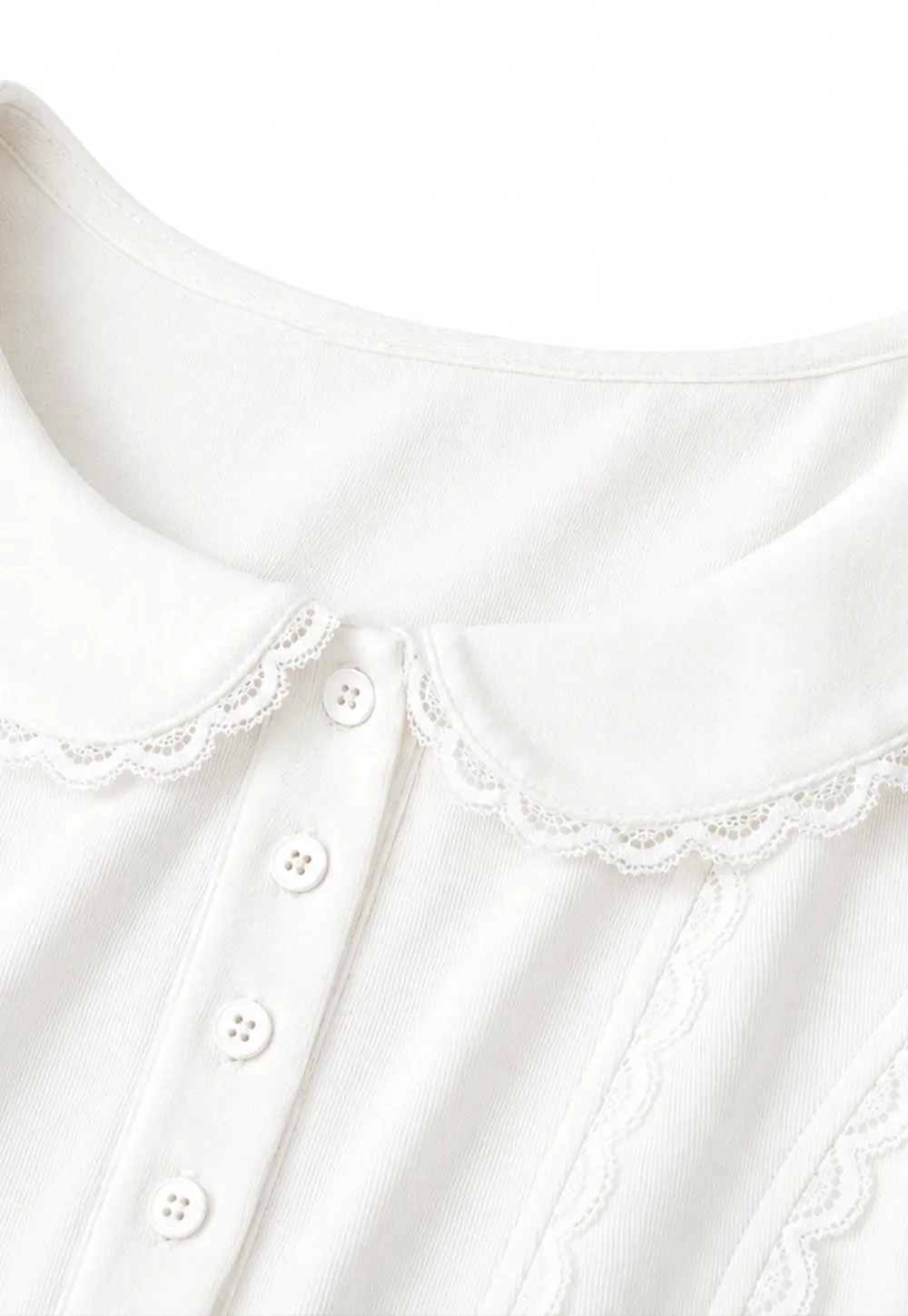 Lace Trim Peter Pan Collar Sleeveless Top