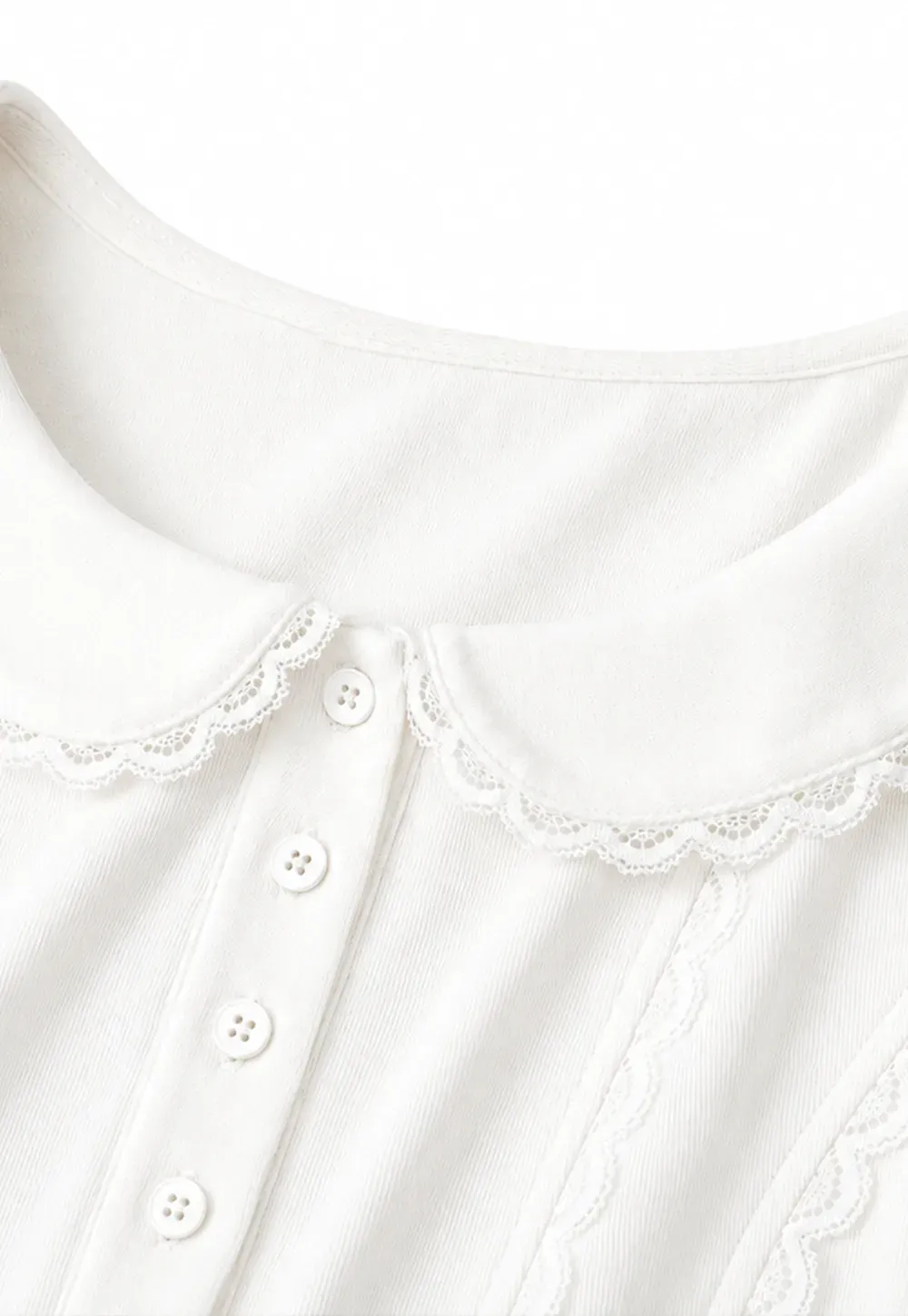 Lace Trim Peter Pan Collar Sleeveless Top