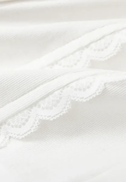Lace Trim Peter Pan Collar Sleeveless Top
