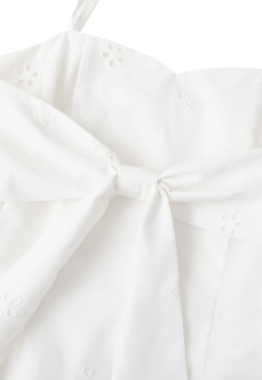 Eyelet Embroidery Camisole and Wide Leg Trousers