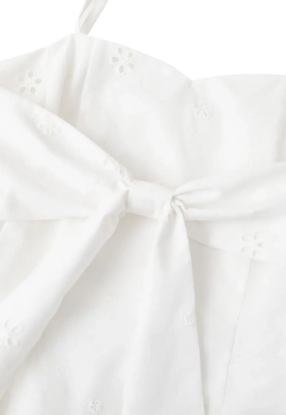Eyelet Embroidery Camisole and Wide Leg Trousers