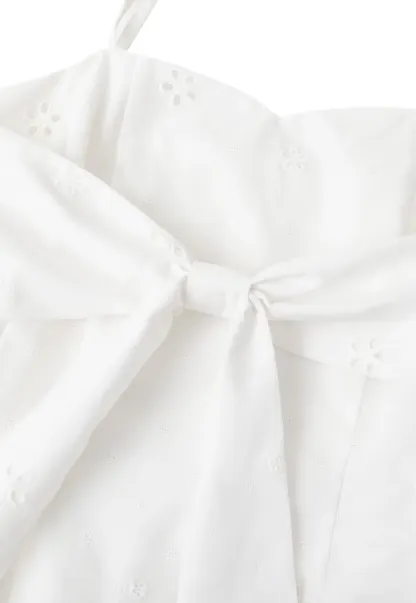 Eyelet Embroidery Camisole and Wide Leg Trousers