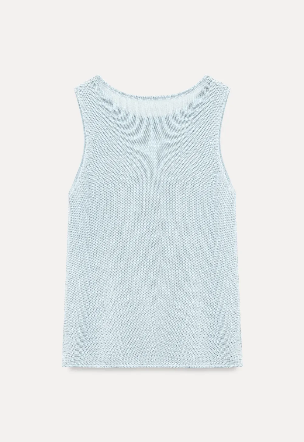 Ribbed Knit Sleeveless Tank Top