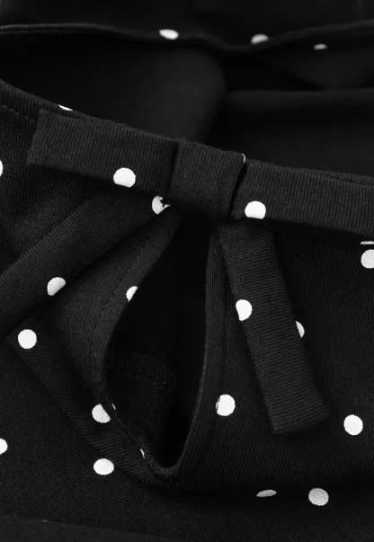 Polka Dot Print Keyhole Neck Cap Sleeve Tank Top