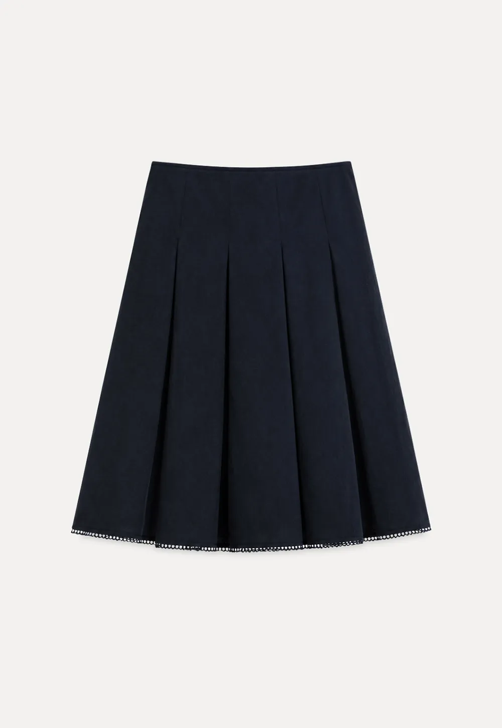 Peplum Hem Sleeveless Top and Pleated Skirt