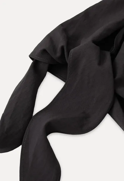 Draped V Neck Sleeveless Top And Flowing A Line Skirt Set