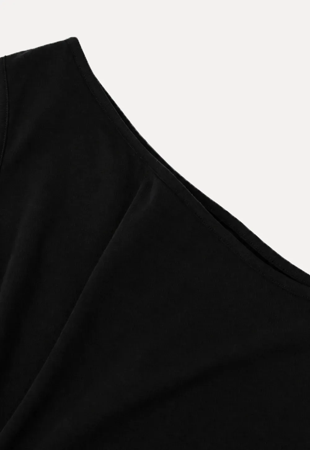 Asymmetrical Halter Neck Knit Tank Top
