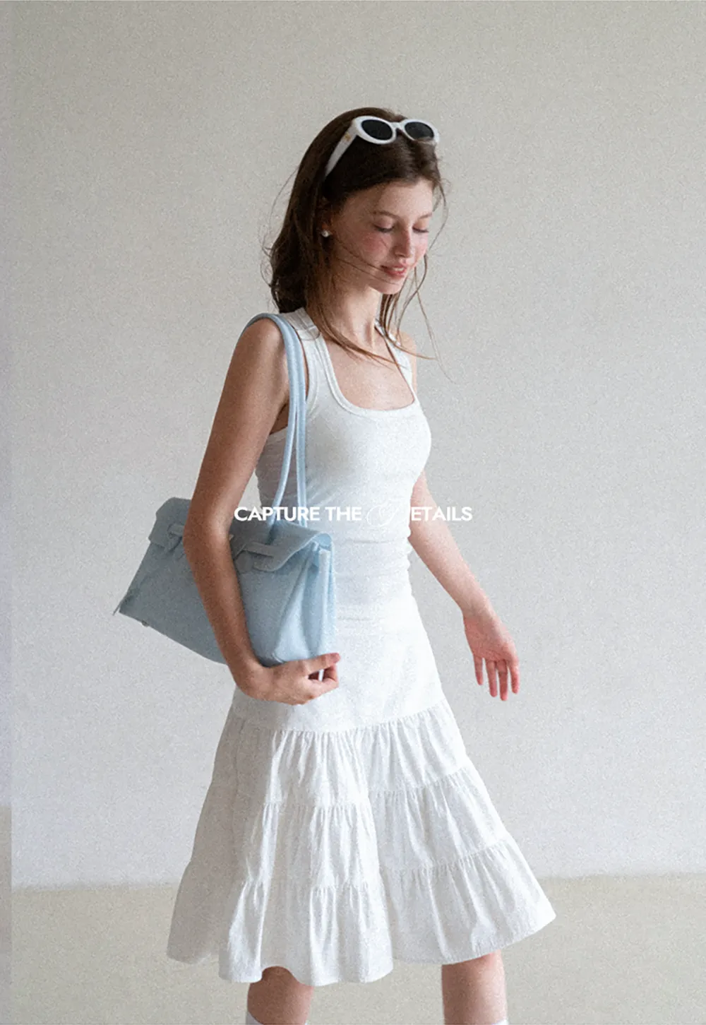 Square Neck Ribbed Knit Tank Top