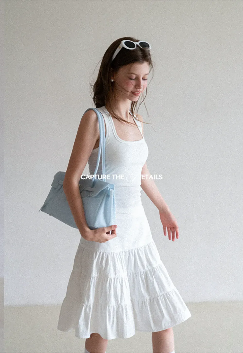 Square Neck Ribbed Knit Tank Top